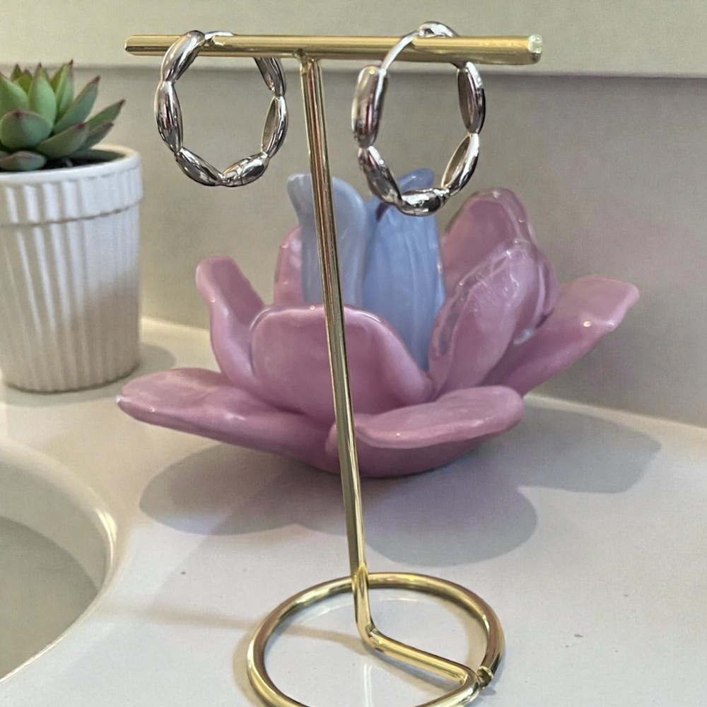 Silver Hoop Earrings